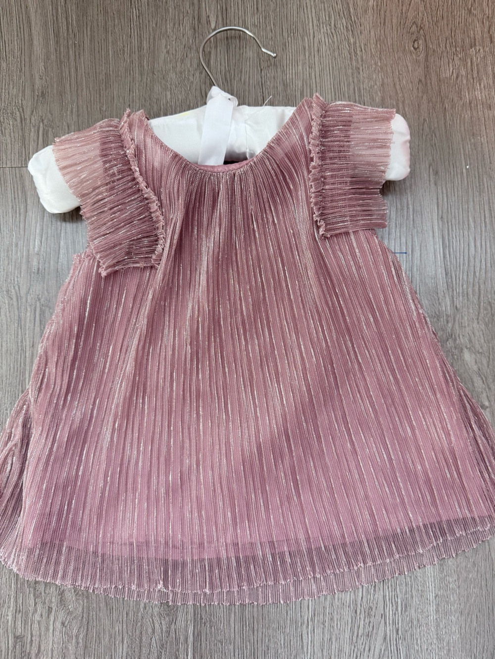 Cat & Jack Pink Metallic Pleated Girls' Casual Dress